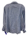 Frank & Eileen Size S Navy, Blue & White Cotton Collar Neck Button Down Top Navy, Blue & White / S