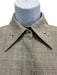 Lafayette 148 Size XXS Beige Wool, Silk, Linen Swarovski crystal Button Up Top Beige / XXS
