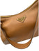 Prada Caramel Brown Leather Zip Top Logo Adjustable Strap Shoulder Bag Caramel Brown / Large