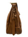 Prada Caramel Brown Leather Zip Top Logo Adjustable Strap Shoulder Bag Caramel Brown / Large
