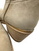 Partlow Shoe Size 38 Cream Beige Leather Upper Suede Perforated Cowboy Boots Cream Beige / 38
