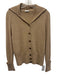 Akris Punto Size 4 Beige Brown Wool & Cashmere Heathered Knit Collared Sweater Beige Brown / 4