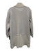Giorgio Armani Size 40 Gray Purple Wool Blend Button Front Ribbed Detail Coat Gray Purple / 40