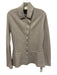 Giorgio Armani Size 38 Taupe Gray Cashmere & Silk Knit Snap Button Front Sweater Taupe Gray / 38