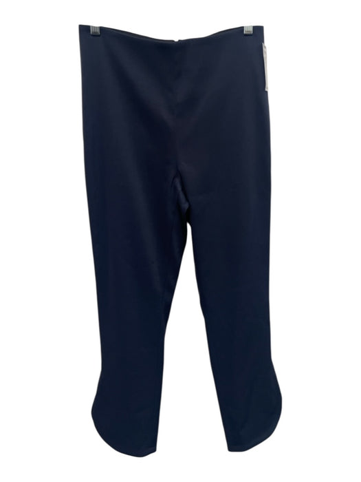 Karolina Zmarlak Size 4/S Navy Blue Polyester Blend High Waist Back Zip Pant Set Navy Blue / 4/S