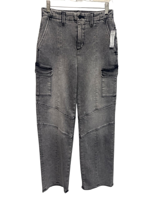 L'agence Size 26 Charcoal Gray Cotton Blend Denim Utility Pockets Jeans Charcoal Gray / 26