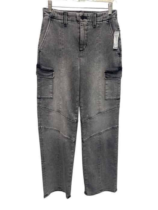 L'agence Size 26 Charcoal Gray Cotton Blend Denim Utility Pockets Jeans Charcoal Gray / 26