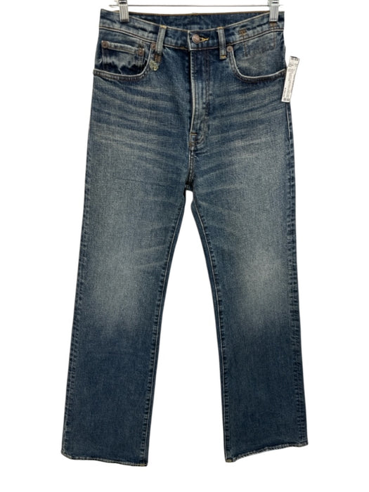 R13 Size 26 Medium Wash Cotton Blend Denim High Rise Button & Zip Fly Jeans Medium Wash / 26