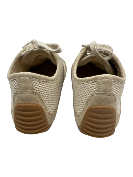Givenchy Shoe Size 6.5 Beige Textile & Leather Upper Mesh Suede Detail Sneakers Beige / 6.5
