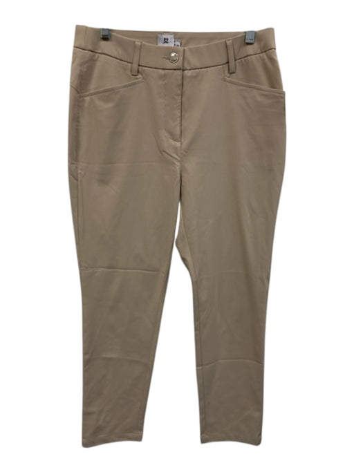 Daily Sports Size 4 Beige Polyester Zip Fly Golf Mid Rise Trouser Pants Beige / 4