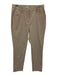 Daily Sports Size 4 Beige Polyester Zip Fly Golf Mid Rise Trouser Pants Beige / 4