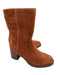Vince Camuto Shoe Size 10 Brown Suede Calf High Round Toe Block Heel Boots Brown / 10