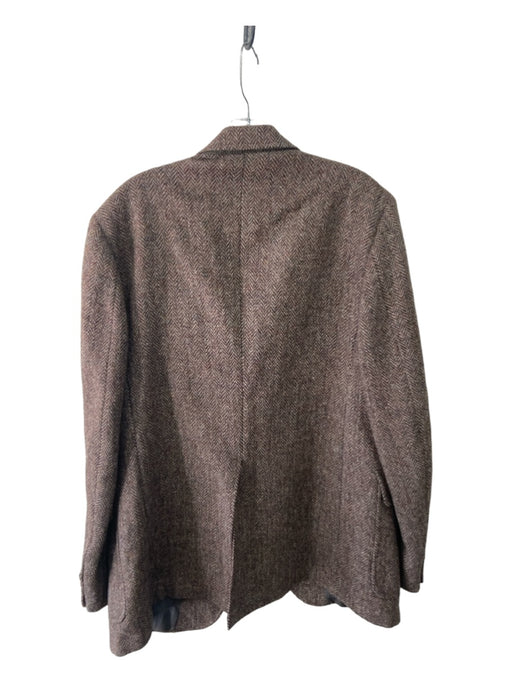 Harris Tweed Tan Wool Solid 3 button Men's Blazer Est 42