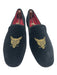 Bullock & Jones Shoe Size 45 black & gold Velour Cat Slipper Men's Shoes 45