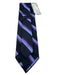 Paul Stuart Pink & Navy Print Silk Striped Men's Tie