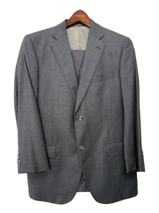 J Hilburn Grey Wool 2 Button Men's Suit 41
