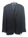 Canali Black Wool Solid 2 Button Men's Blazer 52