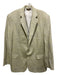 Southwick Light Beige Wool Blend Herringbone 2 Button Men's Blazer 44