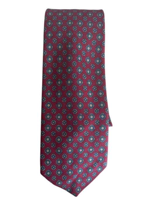 Brooks Brothers Red & Blue Silk Medallion Men's Ties Red & Blue