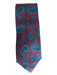Robert Keyte Red & Blue Wool Blend Paisley Men's Ties Red & Blue