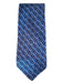 Gucci AS IS Blue Silk All Over Print Men's Ties Blue