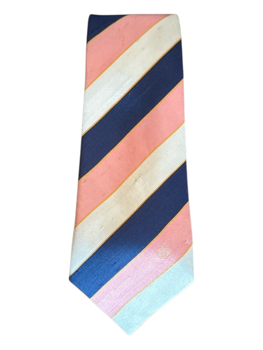Gucci Pink, Blue, Multi Silk Striped Men's Ties Pink, Blue, Multi