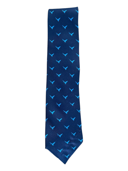 Paul Stuart Blue Silk Birds Men's Tie Blue