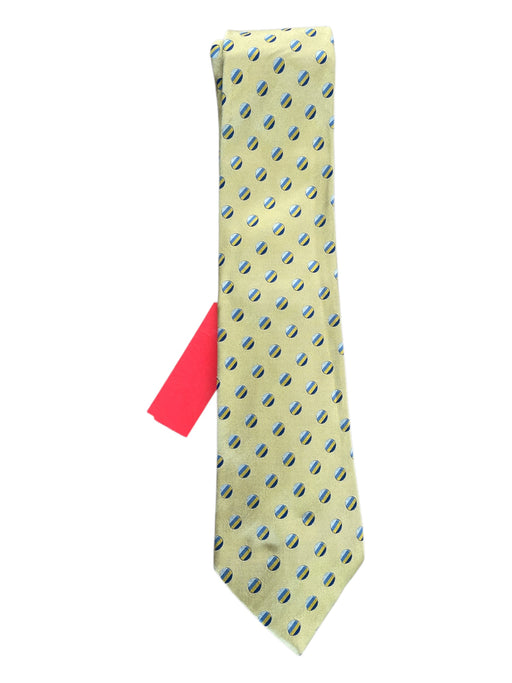 Turnbull & Asser Yellow & Multi Silk Polka Dot Men's Tie Yellow & Multi