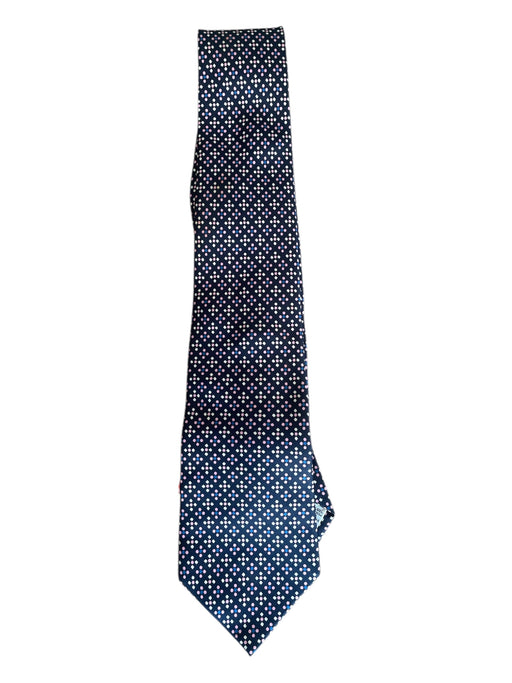 Turnbull & Asser Blue & Multi Silk All Over Print Men's Tie Blue & Multi