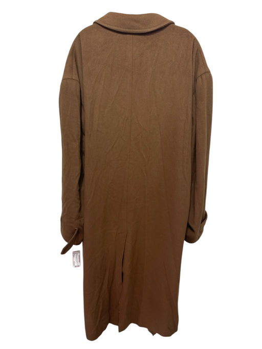 Boyd Size Est 44 Tan Camel Hair Solid Overcoat Men's Jacket Tan / Est 44