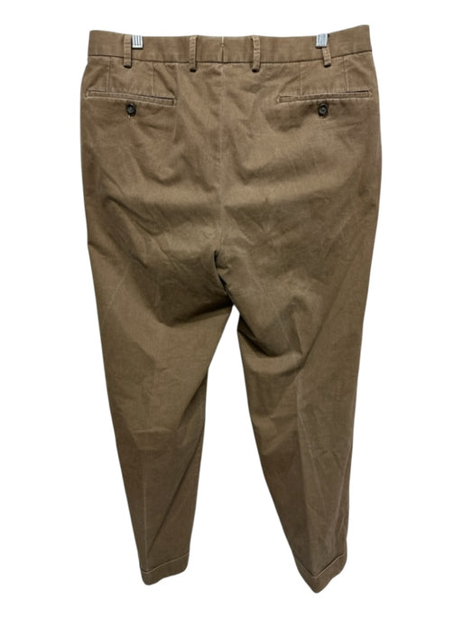 Hiltl Size 36 Brown Solid Zip Fly Men's Pants Brown / 36