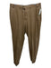 Hiltl Size 36 Brown Solid Zip Fly Men's Pants Brown / 36