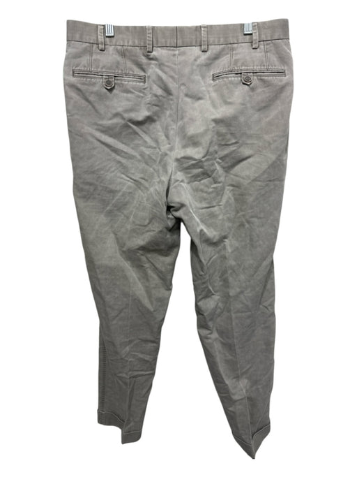 Hiltl Size Est XL Khaki Solid Zip Fly Men's Pants Khaki / Est XL