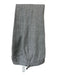 No Brand Gray & Beige Print Linen Stripe Side Tabs Double Breasted Men's Suit Gray & Beige Print / Est 42