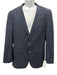 Hugo Boss Blue Wool Blend Plaid notched 3 Piece Men's Suit Blue / 40