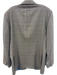 H Stockton Beige Wool Plaid 2 Button Men's Blazer Beige / 42R