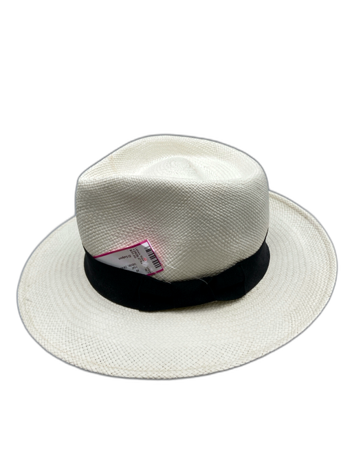 El Galpon White Straw Fedora Men's Hat White