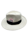 El Galpon White Straw Fedora Men's Hat White