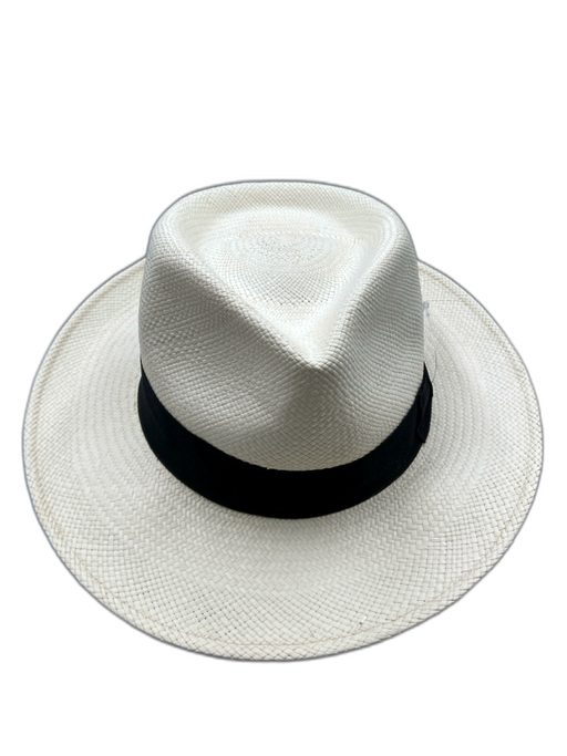 El Galpon White Straw Fedora Men's Hat White