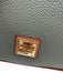 Dooney & Bourke Grey & Brown Leather Crossbody Goldtone Hardware Bag Grey & Brown