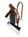 Dooney & Bourke Grey & Brown Leather Crossbody Goldtone Hardware Bag Grey & Brown