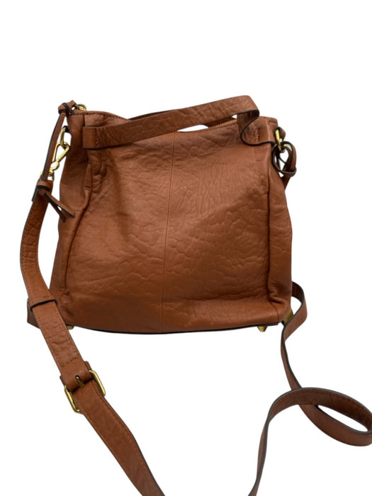 Vince Camuto Tan Leather Crossbody Gold Hardware Bag Tan
