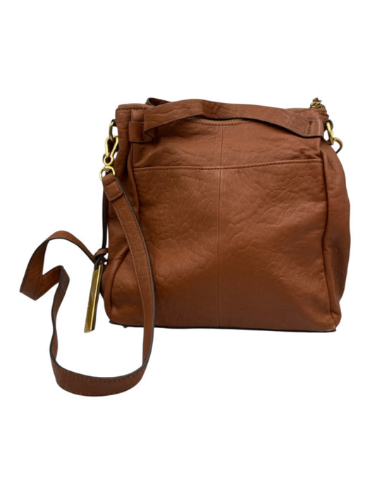 Vince Camuto Tan Leather Crossbody Gold Hardware Bag Tan