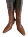 Vince Camuto Shoe Size 8.5 Brown Leather Ombre Pointed Toe Heeled Side Zip Shoes Brown / 8.5