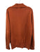 Cremieux Size L Orange Cotton Solid Zipper Men's Sweater Orange / L