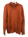 Cremieux Size L Orange Cotton Solid Zipper Men's Sweater Orange / L