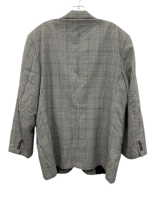 H Stockton Gray & Multi-Color Plaid 2 Button Men's Blazer Gray & Multi-Color / 44L