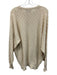 Alan Paine Size 42 Cream Cotton Solid Men's Sweater Cream / 42