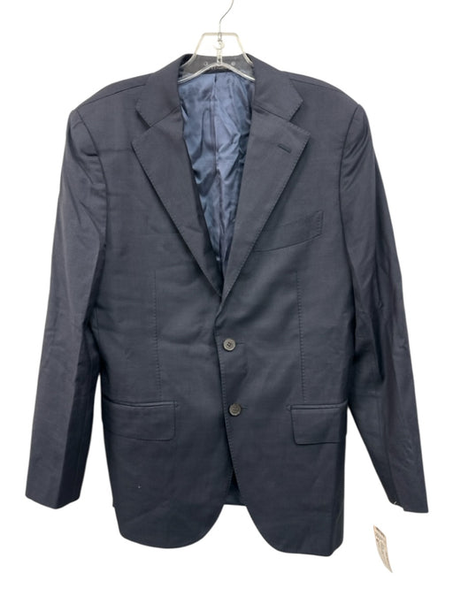 Suitsupply Navy Blue Wool Solid 2 Button Men's Blazer Navy Blue / 48