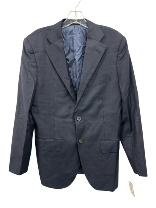 Suitsupply Navy Blue Wool Solid 2 Button Men's Blazer Navy Blue / 48